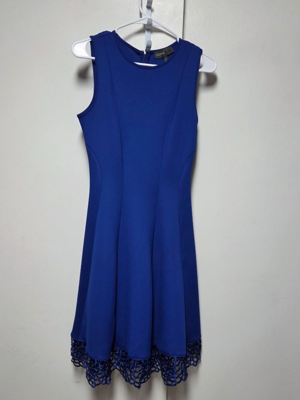 Royal blue short dress.